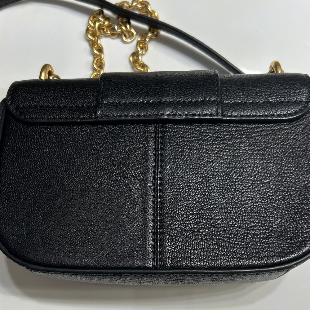 See By Chloe Beautiful Black Leather Crossbody Bag with Gold Accents - Picture 7 of 12